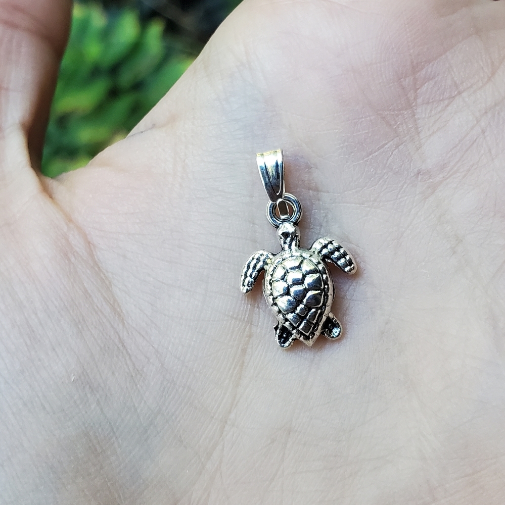 New Silver Turtle Charm - Picture 4 of 10